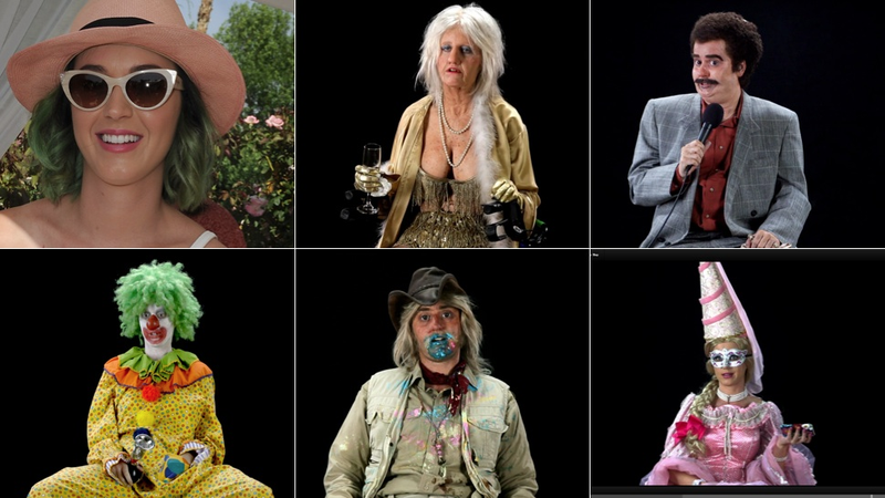 Illustration for article titled Katy Perry Transforms Into Elderly Burlesque Dancer for New Video